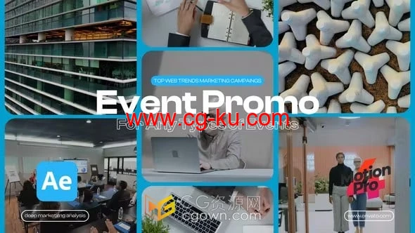 AE模板-制作企业宣传视频业务介绍商务会议开场白会展活动广告的图片1