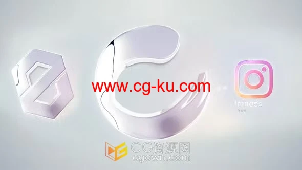 简单大气平滑企业LOGO旋转动画-AE标志模板的图片1