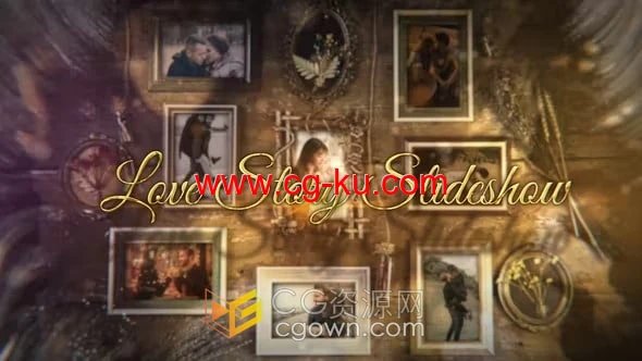 木板场景相框照片展示动画视频相册幻灯片-AE模板的图片1