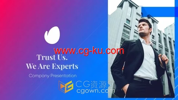 商务宣传团队介绍公司业务产品服务视频宣传片制作AE模板的图片1