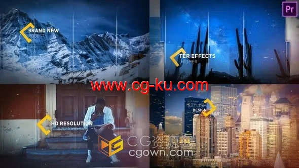 PR模板工程文件下载视差效果媒体开场白多用途宣传片的图片1