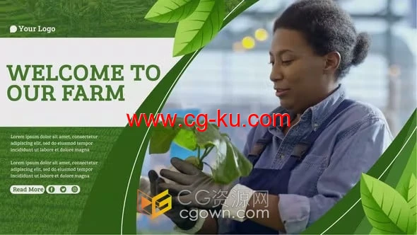 生态农业发展宣传片振兴乡村有机农作物视频广告制作PR模板的图片1