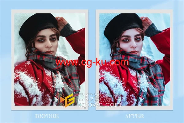 免费下载冬季户外街头风格雪景摄影滤镜包Iceland Lightroom Photoshop LUTs的图片5