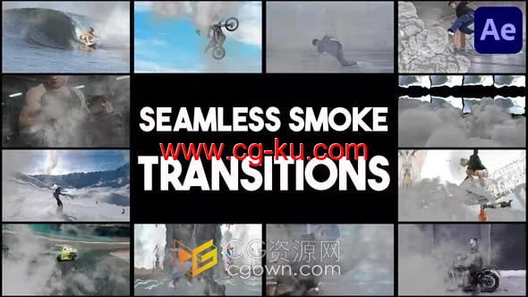 创建逼真的无缝烟雾过渡效果-AE烟雾转场模板的图片1