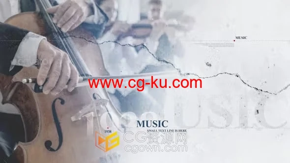 裂痕裂缝背景动画效果历史纪录片回忆视频相册-AE模板的图片1