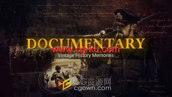 纪录片历史复古史诗幻灯片宣传视频动画-AE模板的图片1