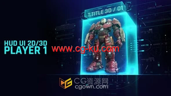 AE模板-30多个HUD用户界面科技元素下载的图片1