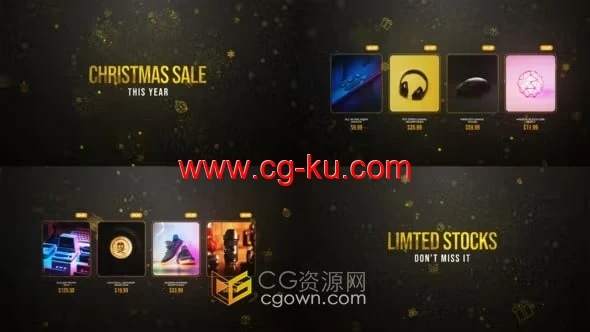 圣诞节特别活动特卖优惠宣传广告视频-AE模板的图片1
