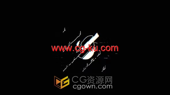 数字噪点故障标志LOGO动画4K分辨率-AE模板的图片1