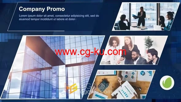 简单企业宣传片适合展示公司团队产品业务服务AE视频模板的图片1