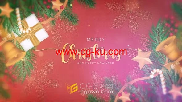 AE模板-抖音微信朋友圈简单圣诞节日祝福小视频销售活动预告的图片1