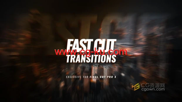 24种预设快速切换闪烁多个画面堆叠转场过渡FCPX插件Fast Cut Transitions的图片1