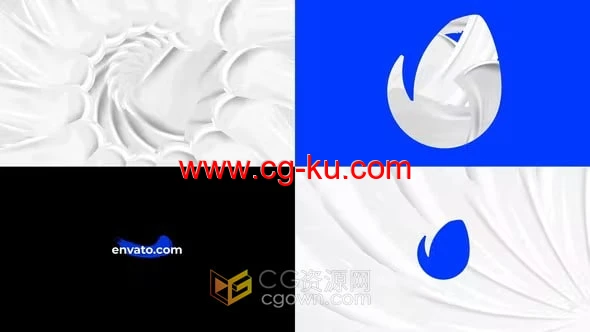 油漆笔刷遮罩动画LOGO视频片头-AE模板下载的图片1