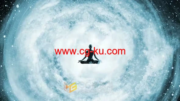 瑜伽宣传视频片头灵感星云背景动画-AE模板下载的图片1