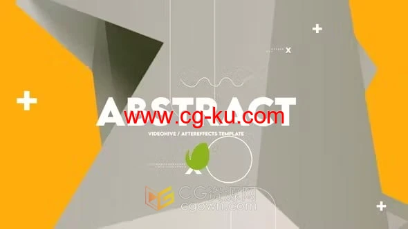 新摘要介绍抽象艺术场景开场视频片头-AE模板下载的图片1