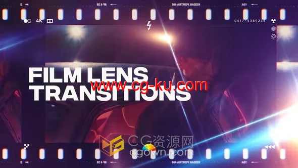 28组电影镜头胶片转场视频过渡效果-AE模板下载的图片1