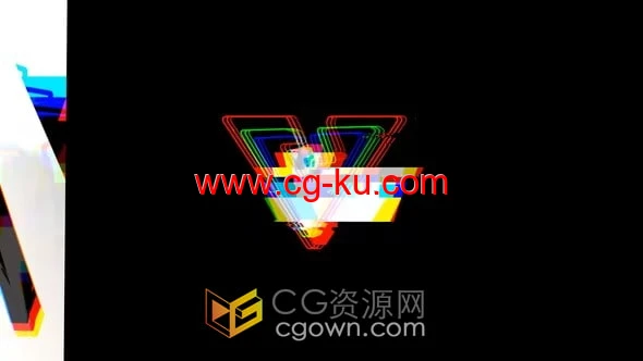 扭曲失真RGB拆分故障特效视频片头-AE模板的图片1