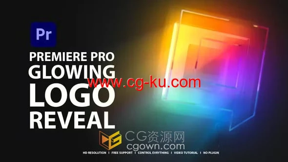 明亮发光公司LOGO标识演绎视频片头-PR模板下载的图片1