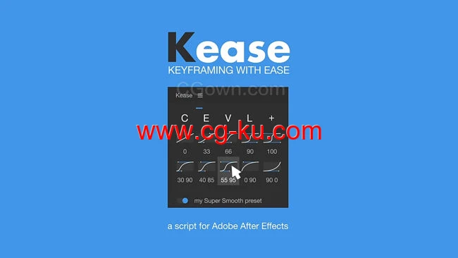 AE脚本动画关键帧调节曲线控制操作Kease v1.0.10的图片1