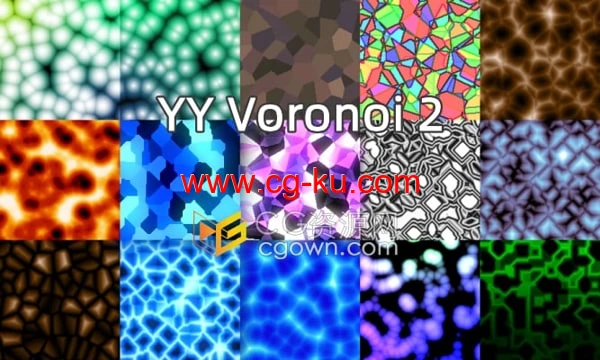YY Voronoi v2.1 AE插件抽象纹理背景动画生成器的图片1