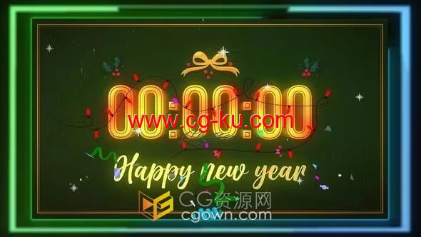 PR模板-一分钟倒计时时钟滴答2023新年倒数片头的图片1