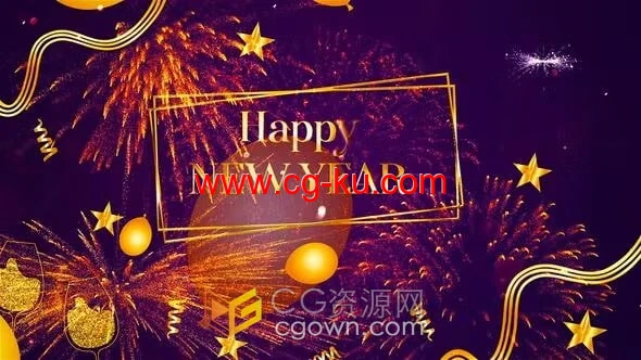AE模板-节日庆典新年晚会开幕式公司周年庆晚会派对开场视频的图片1
