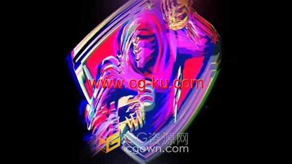 Glitch Logo PR模板下载故障特效标识视频片头的图片1