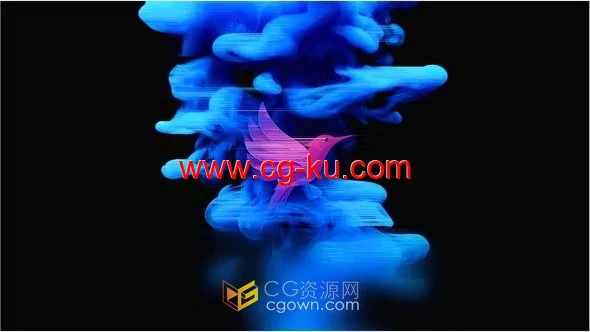 AE模板下载艺术流体烟雾快速水墨LOGO动画的图片1
