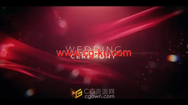 婚礼晚会或公司年会活动开场喜庆片头带音乐素材-AE模板的图片1