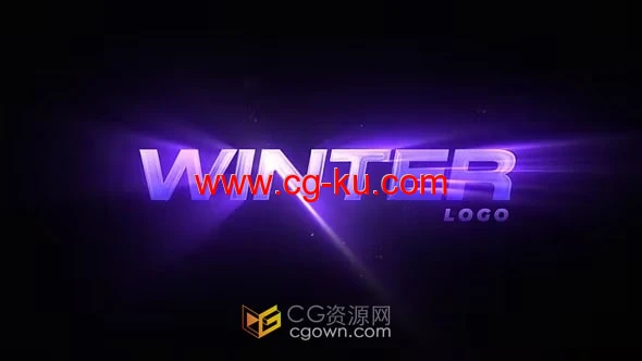 AE模板-快速扫光粒子上升Logo动画发光能量电影标志片头的图片1