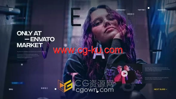 现代数字幻灯片高科技企业演示科幻IT技术开场宣传视频-AE模板的图片1
