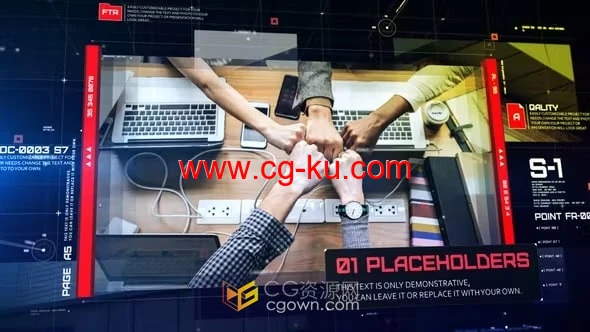 AE模板-数字企业公司介绍宣传片现代科技品牌产品视频广告的图片1