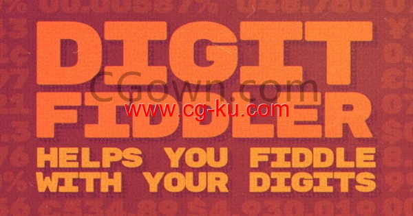 AE制作时间百分比数字滚动动画插件Digit Fiddler v1.3.8 AE制作时间百分比数字滚动动画插件Digit Fiddler v1.3.8的图片1