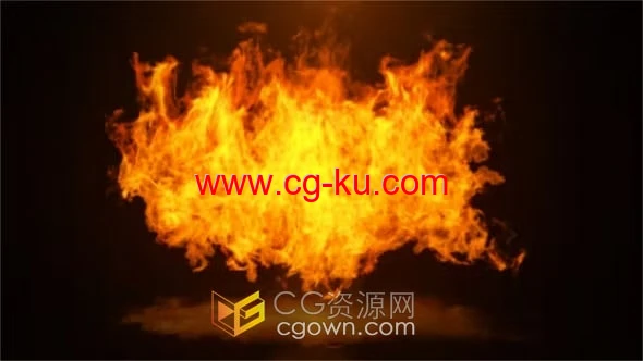 炽热火焰燃烧特效标志揭晓视频片头动画-AE模板的图片1