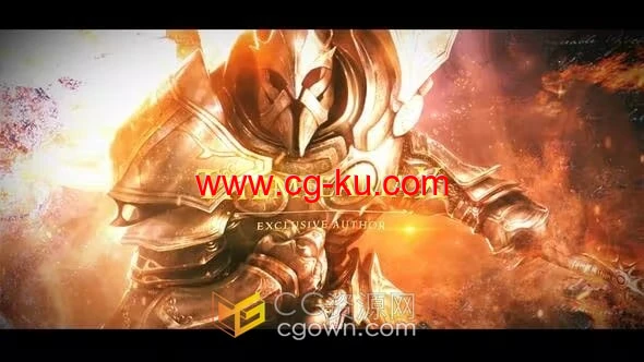 冒险古代战斗英雄开场白动作电影预告片-PR模板的图片1