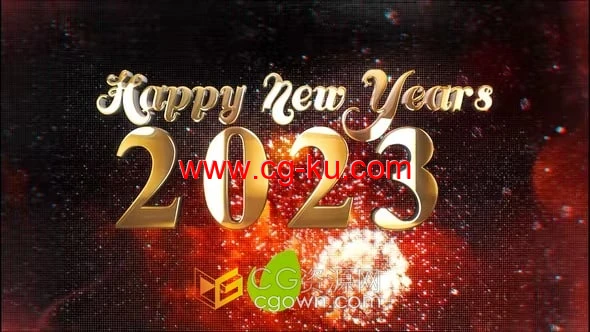 2023年新年倒数10秒倒计时开场视频片头-AE模板的图片1