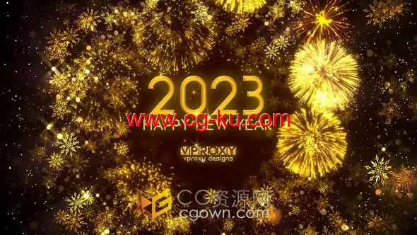 2023新年倒计时除夕节目颁奖典礼活动开场视频片头-AE模板的图片1