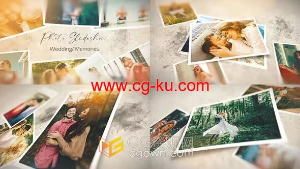 美好回忆照片动画幻灯片AE模板套用视频相册制作的图片1