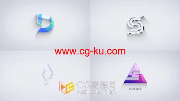 大气明亮挤压生成LOGO动画片头4K分辨率-AE模板下载的图片1
