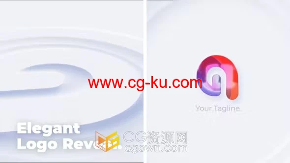 优雅LOGO动画视频片头4K分辨率AE模板使用的图片1