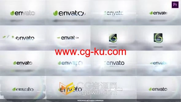 16组设计明亮动画LOGO视频片头PR模板带视频教程的图片1