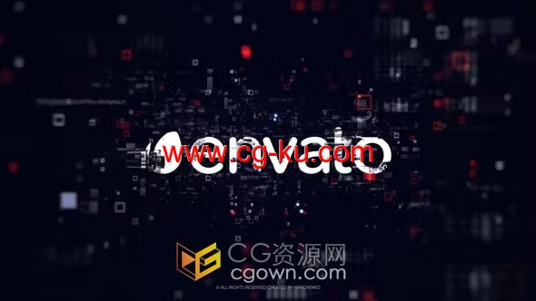 数字信息故障特效倒数十秒开场视频片头-AE模板的图片1