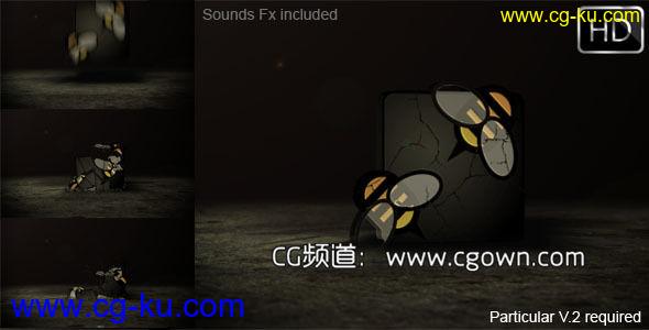崩溃标志演绎Videohive Crashing Logo Reveal AE模板的图片1