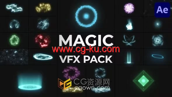 37组视觉特效魔术效果VFX动画制作AE模板下载的图片1