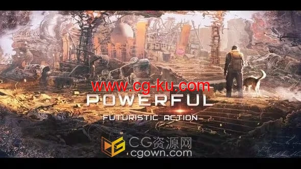 未来派电影预告片或者游戏宣传视频动画-PR模板的图片1