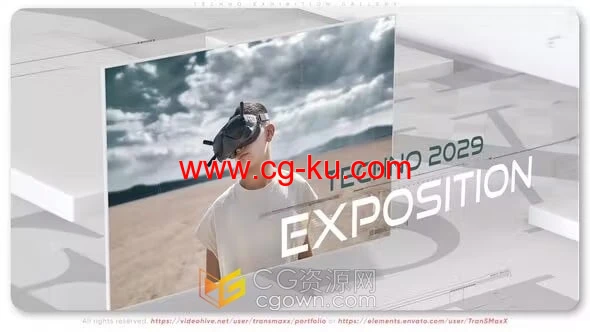 世界高科技术成就创建数字幻灯片未来展览宣传视频AE模板的图片1