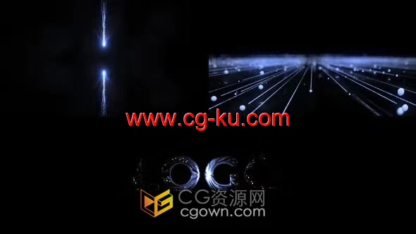 流星光线粒子线条特效演练LOGO视频片头AE模板的图片1