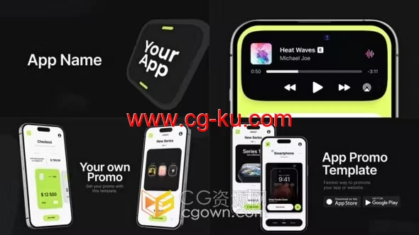 APP应用推广宣传介绍广告视频制作AE模板下载的图片1
