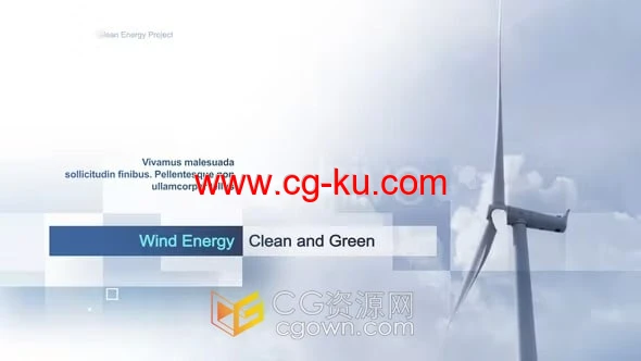 绿色能源生态环境保护与经济社会发展宣传片视频-AE模板的图片1