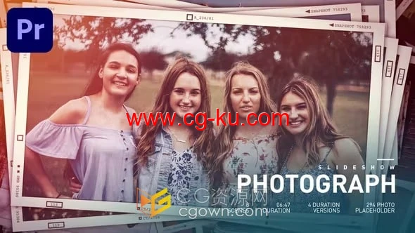 294张照片占位符美好回忆视频相册动画-PR模板的图片1